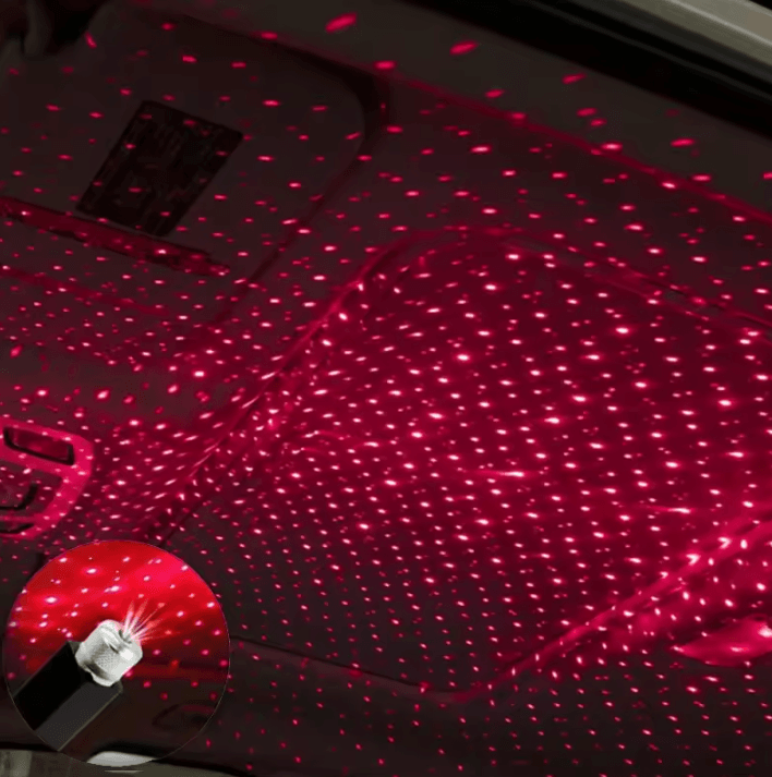 USB Starry Sky Lamp – Galaxy Atmosphere Projector for Room & Car