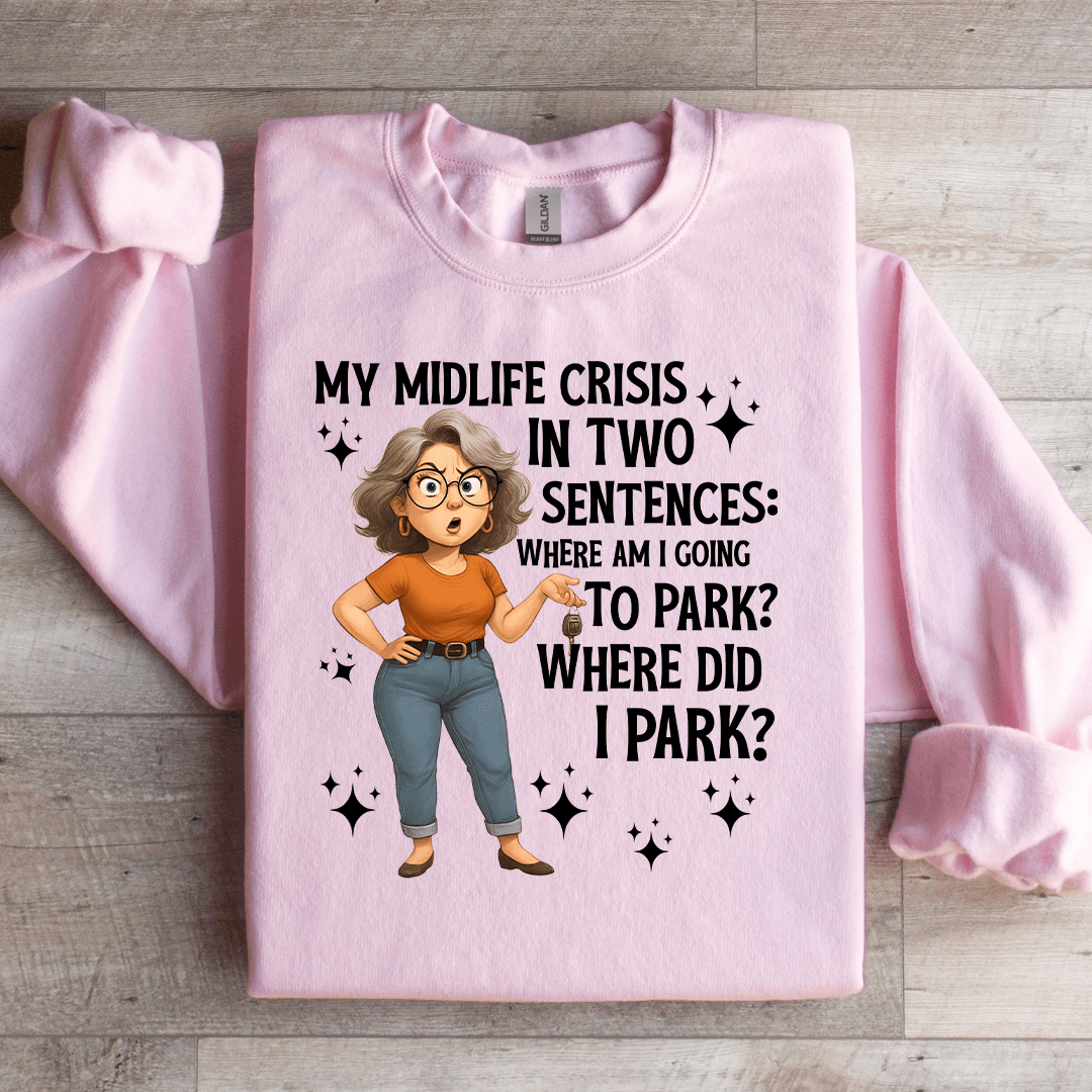 My Middle Crisis In Two Sentences Sweatshirt