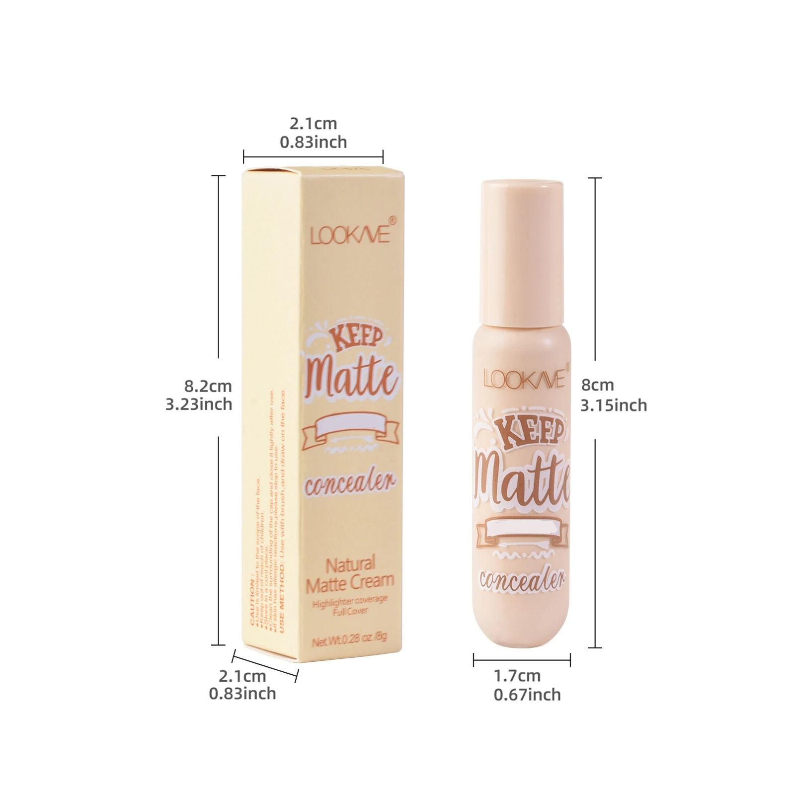 Moisturizing Full Coverage Liquid Concealer Stick Foundation