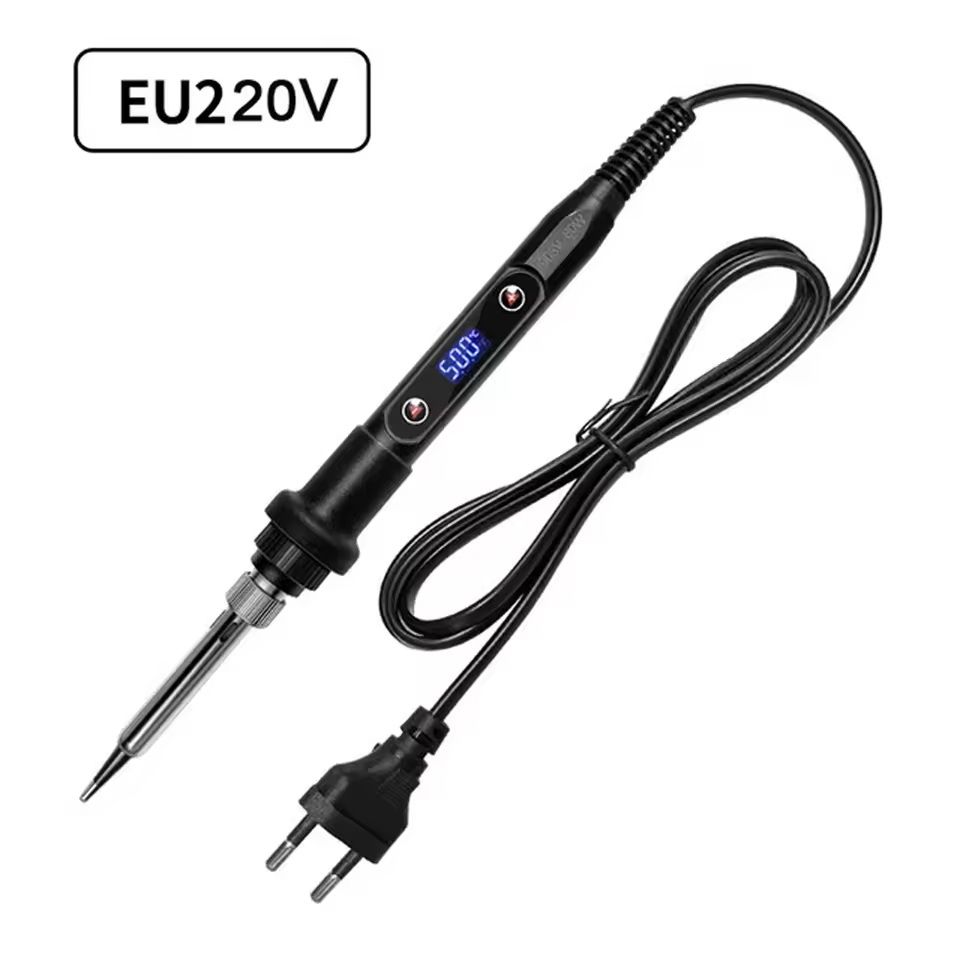 Electric Soldering Iron Kit with Adjustable Temperature and LCD Display