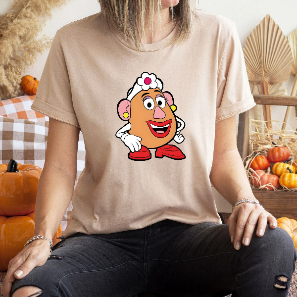 Mr Potato And Mrs Potato Head Shirt, Thankgiving Couple Turkey Shirt, Halloween Shirt,Personalized Custom Thanksgiving