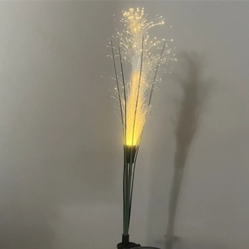 Swaying-Glow Solar Reed Sconces