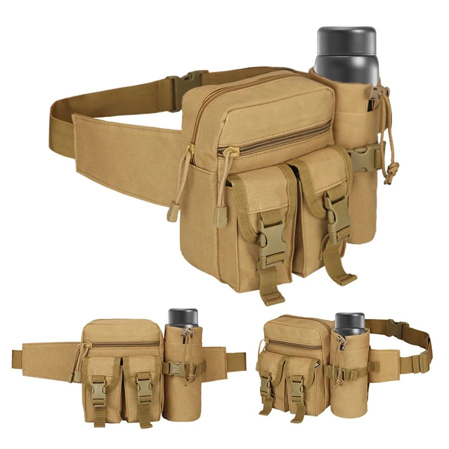 Detachable Sports Water Bottle Waist Bag – Hands-Free Hydration Belt for Hiking, Camping & Outdoor Adventures