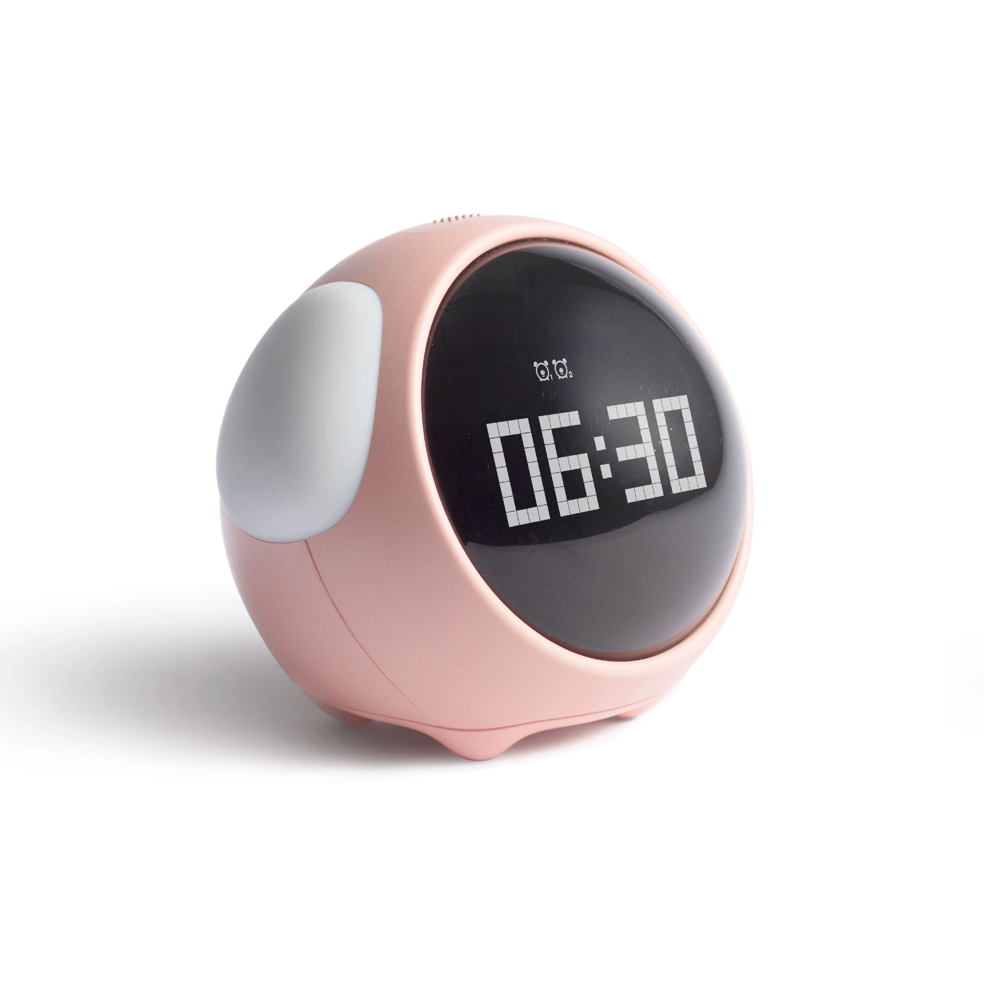 Cute Kids Digital Alarm Clock with Light and Emoji Display