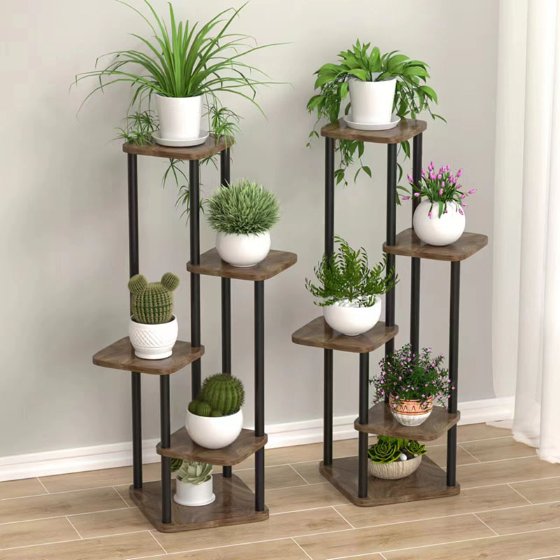 Plant Stand Stand For Flowers, Wooden Storage Shelf, Indoor Display Stand, Multiple Flower Pot Rack, 4 5 6 Tier Planter