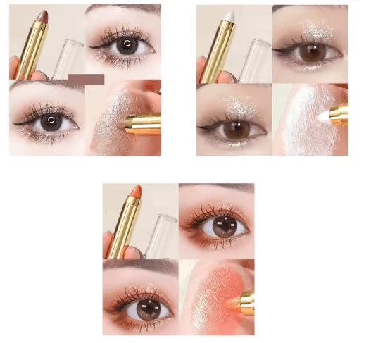 Double Sided Eyeshadow Stick Matte and Pearly Glow