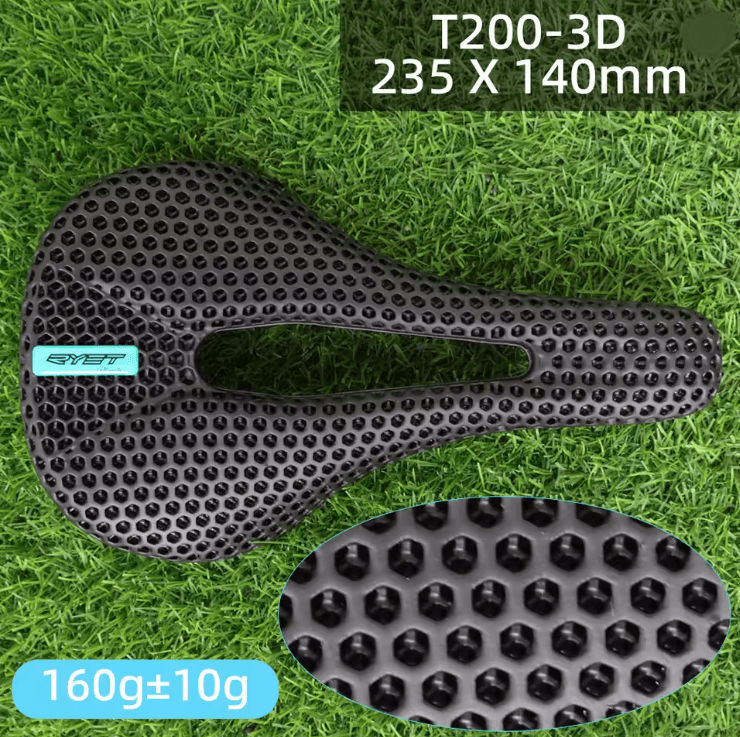 3D Printed Carbon Bike Saddle Ultralight Road and MTB Racing Seat Cushion