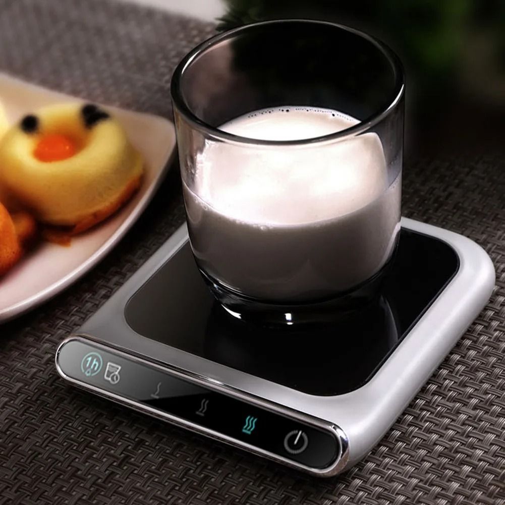 Electric USB Coffee Cup Warmer Pad with Temperature Control for Mug Tea Milk and Glass Cups