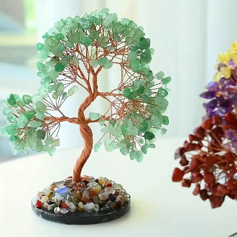 Seven Chakra Tree of Life Crystal Decor