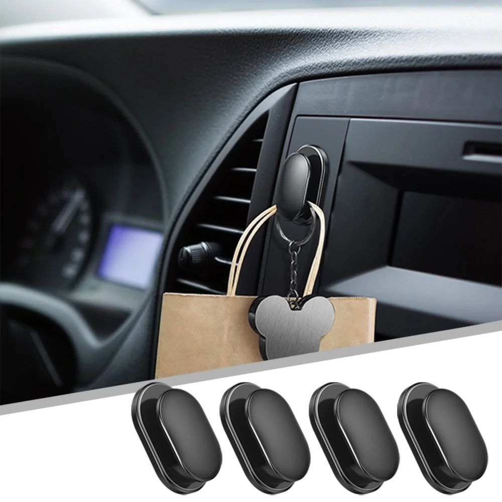 Mini Car Interior Storage Hooks Self Adhesive Holder for USB Cable Headphones Keys