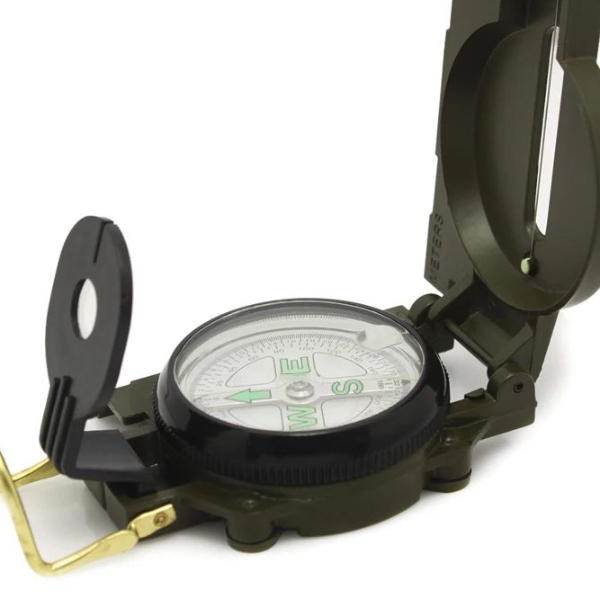 High Precision Lensatic Compass Military Folding Camping Compass