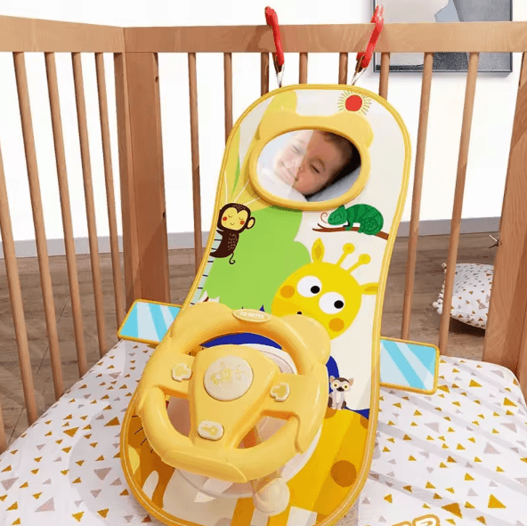 Interactive Baby Steering Wheel Toy with Lights, Sounds & Driving Fun