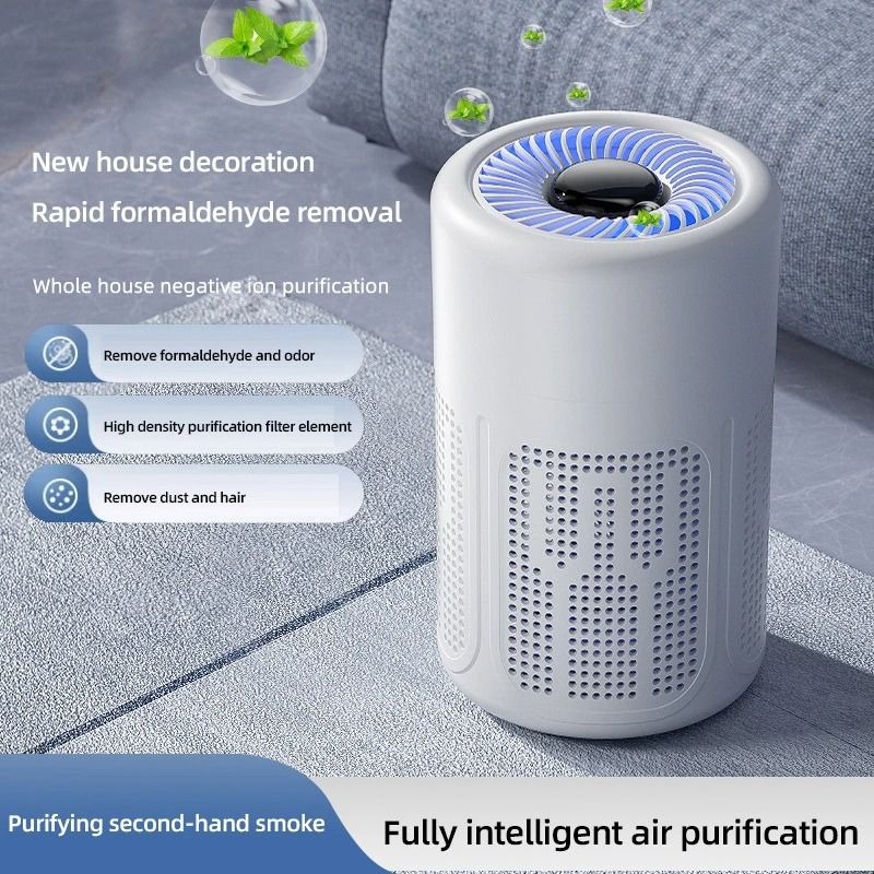 Mini Desktop Air Purifier with HEPA Filter and Negative Ion Technology