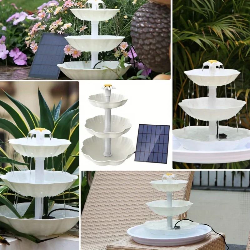 Solar Bird Bath Fountain Kit