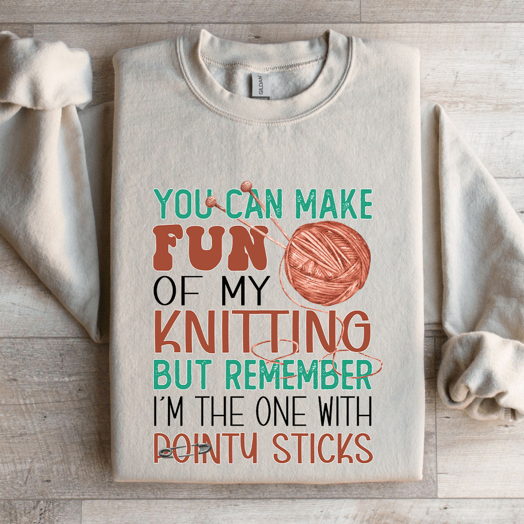 You Can Make Fun Knitting Sweatshirt