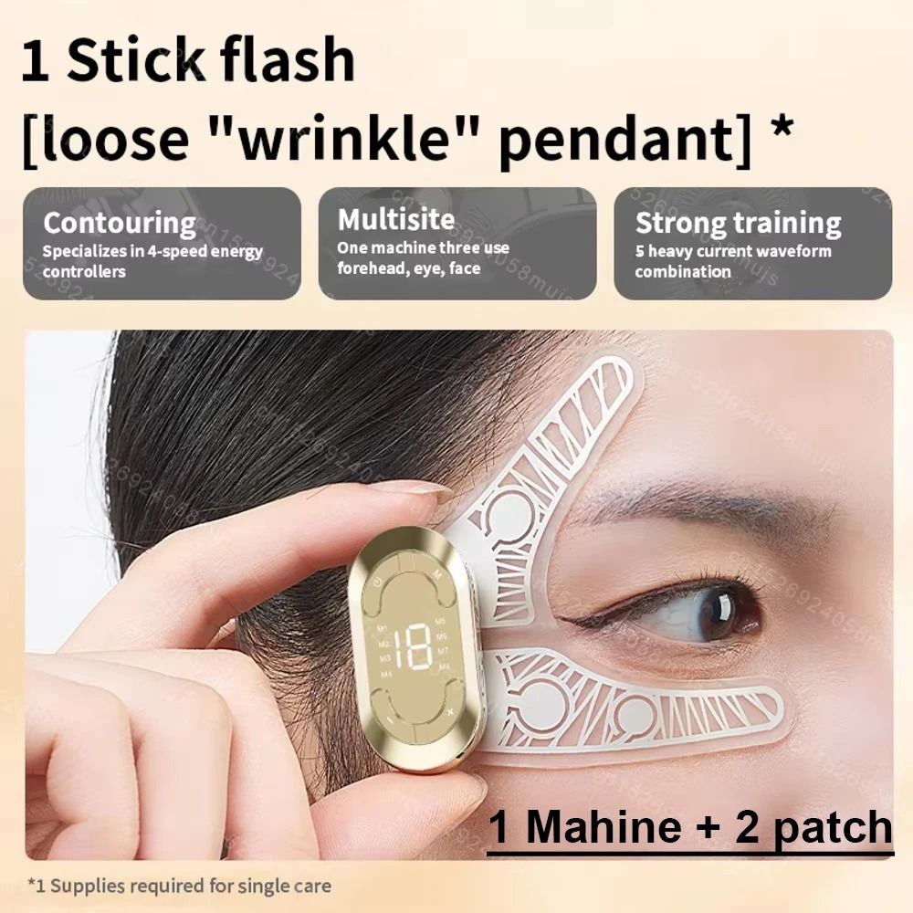 EMS Facial Eye Massager Dual Head Electric Skin Tightener
