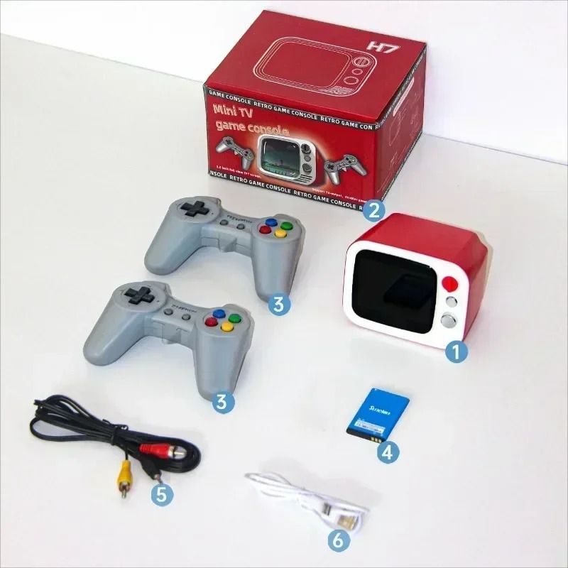 Retro Handheld Game Console with 3.5 Inch Screen and Dual Gamepads