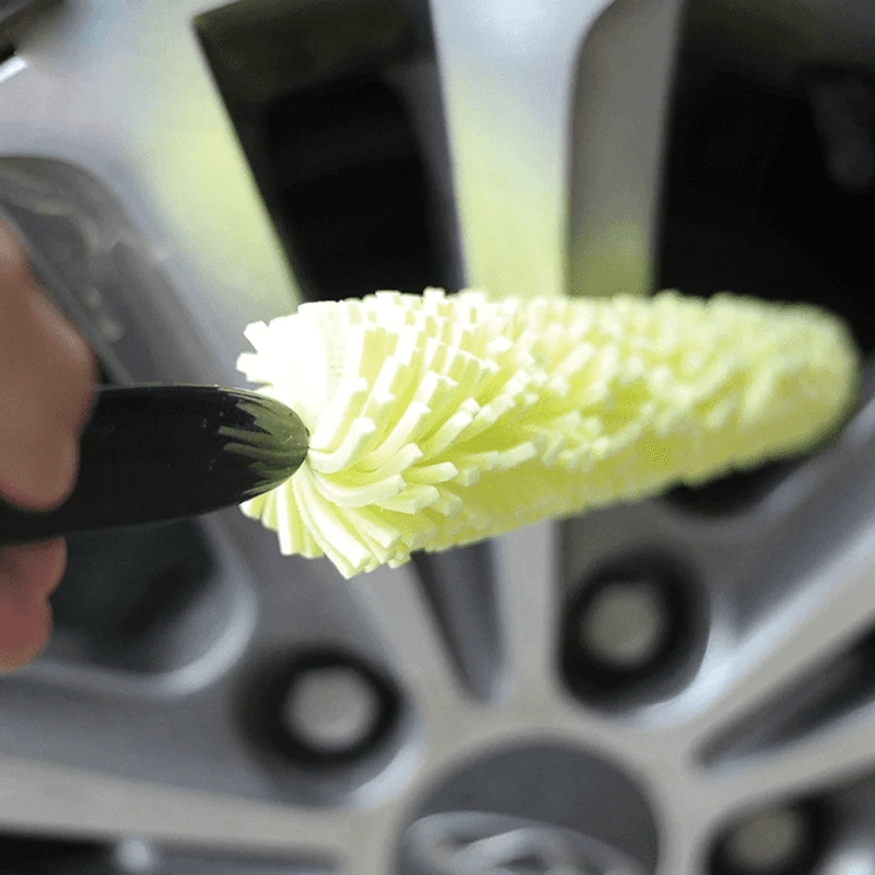 Non Slip Car Wheel and Tire Cleaning Brush for Rim Detailing
