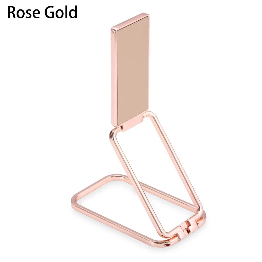 360° Rotating Foldable Phone Stand with Ultra-Thin Metal Ring Holder and Multi-Angle Kickstand