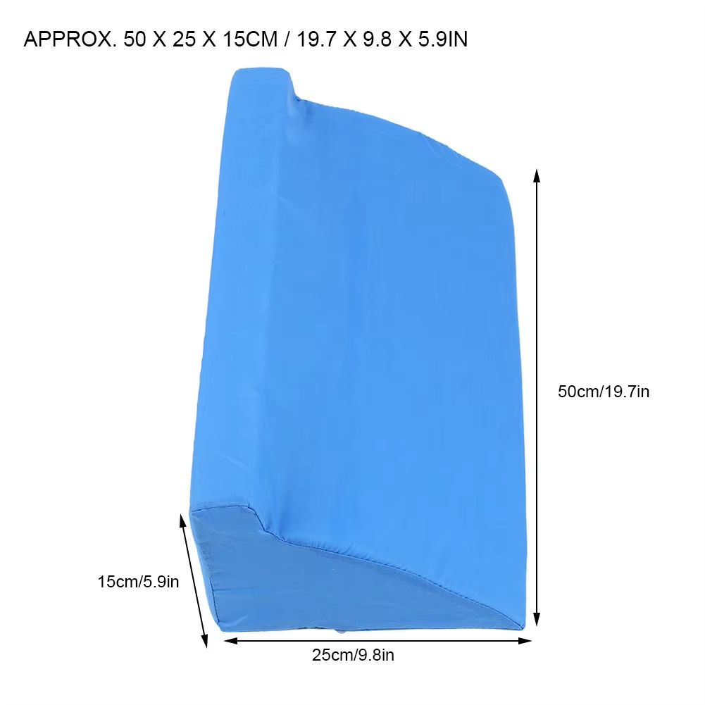 Breathable Triangular Nursing Cushion for Paralyzed Patients – Anti-Bedsore Support Pad (19.7x9.8x5.9 in)