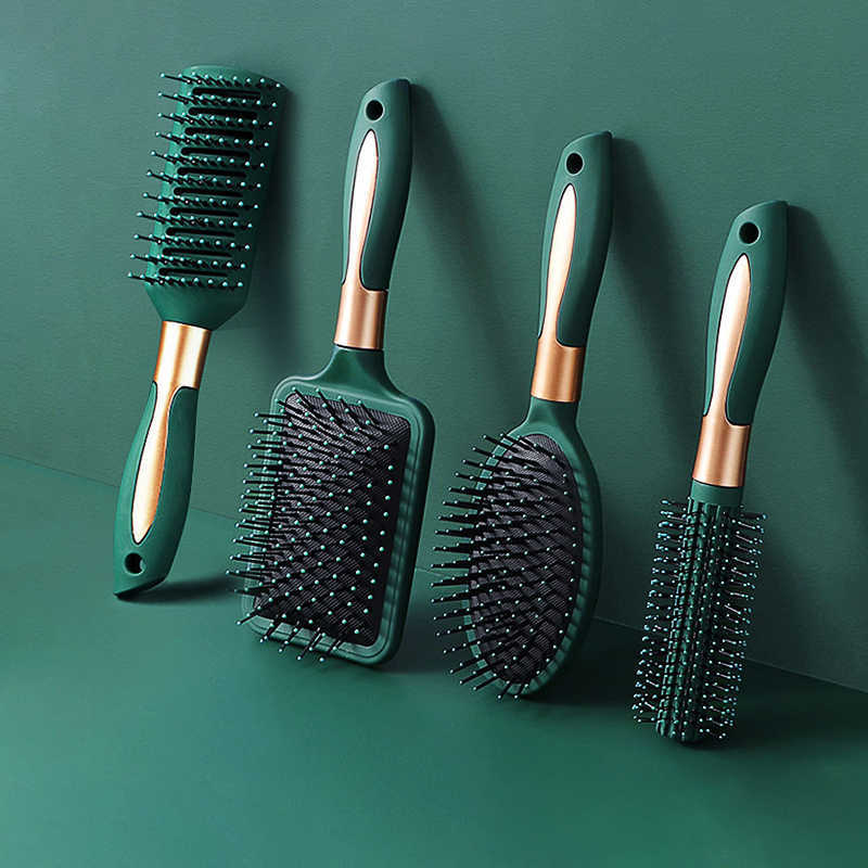 Hair Massage Cushion Comb Brush Detangle, Anti-Static, Scalp Relaxation, and Salon Styling Tool