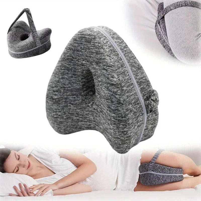 Memory Foam Leg Knee Support Pillow for Side Sleepers and Sciatica Relief