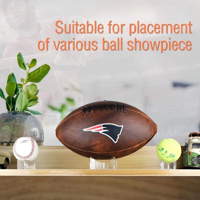 Transparent Acrylic Ball Display Stand Single Holder for Basketball Football Volleyball