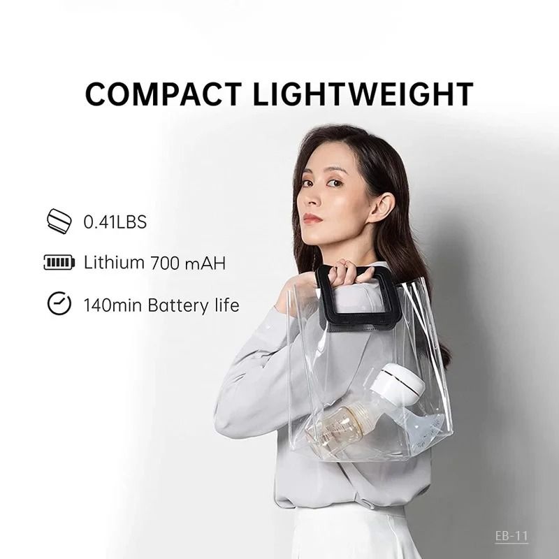 Wearable Electric Breast Pump High Suction Hands Free Milk Collector Quiet Painless Portable Pump