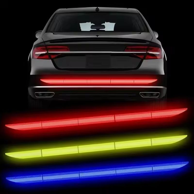 Premium Car Reflective Safety Tape – High-Visibility Trunk & Bumper Warning Sticker