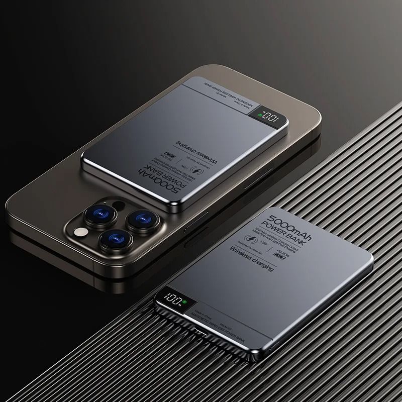 10000mAh Magnetic Qi Wireless Power Bank – PD 20W Super Fast Charging External Battery for iPhone & Samsung