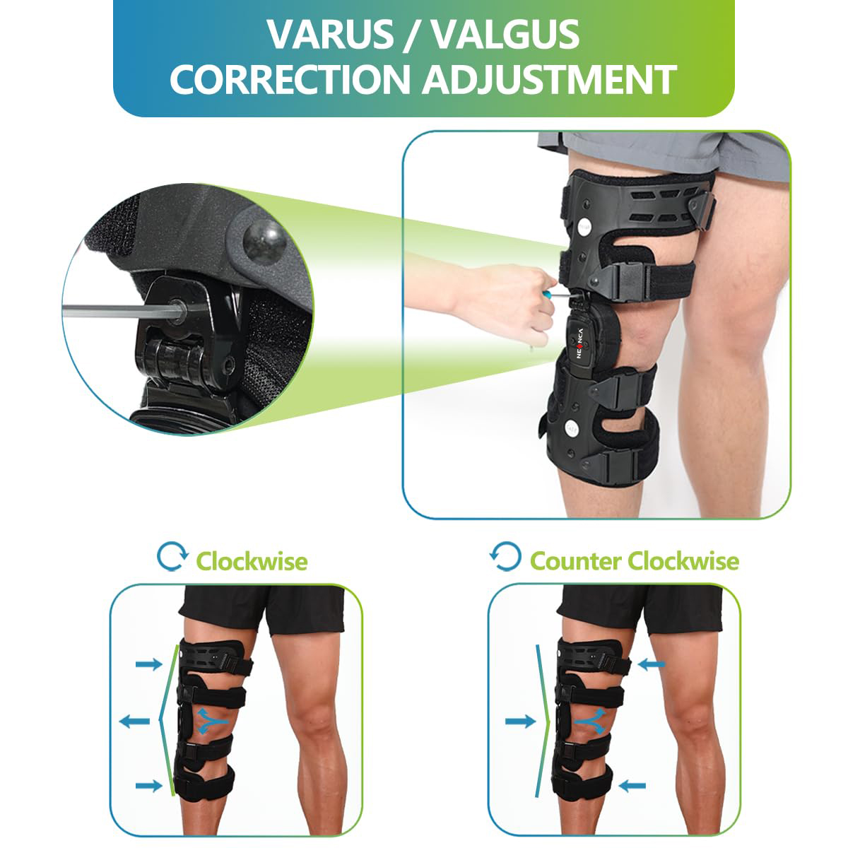 Unloader Knee Brace for Joint Pain Relief and ACL Meniscus Injury Stabilizer Patella Support for Men and Women