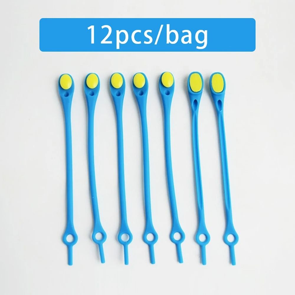 12-Piece Elastic Silicone No-Tie Shoelaces