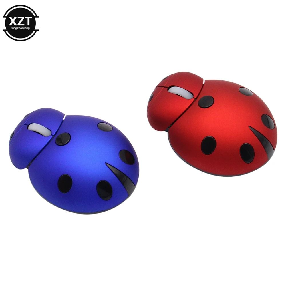 Creative Ladybug Shaped Mini Wireless Mouse