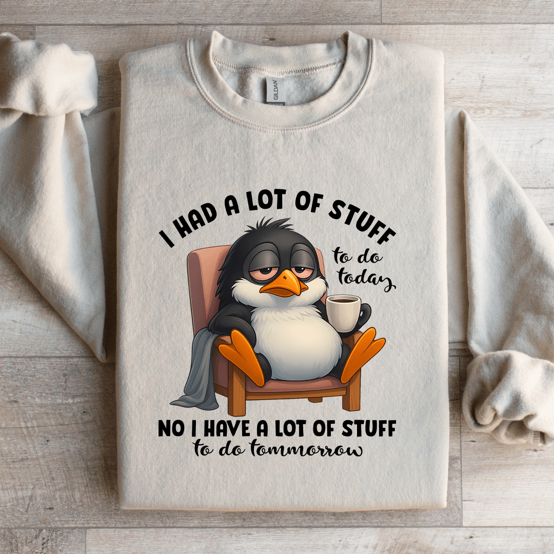 I Had A Lot Of Stuff To Do Today Sweatshirt