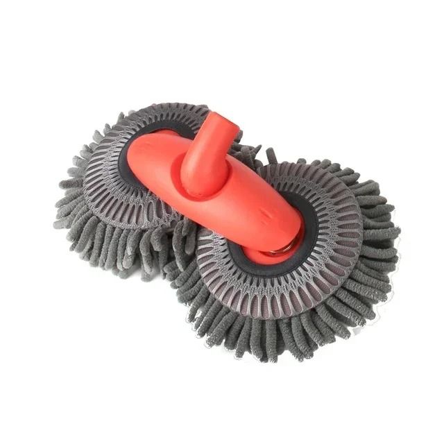 Dual-Head Telescopic Chenille Car Wash Mop