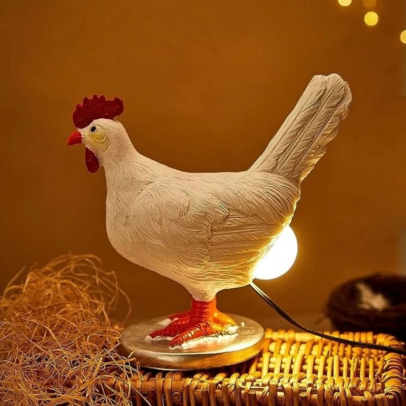 Decorative Chicken Night Light Animal Shaped LED Lamp for Home Party and Easter Decor