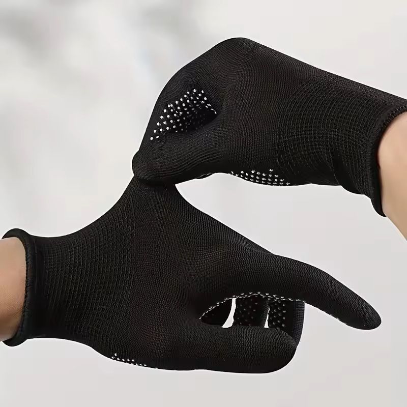 6 Pairs Premium Breathable Work Gloves lip Resistant, Lead Free, Durable for Gardening and Handling Tasks