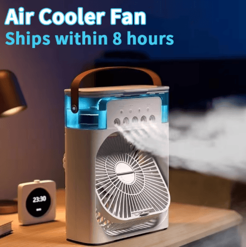 3-in-1 Mini Air Cooler – Portable Air Conditioner Fan with Humidifier & LED Night Light