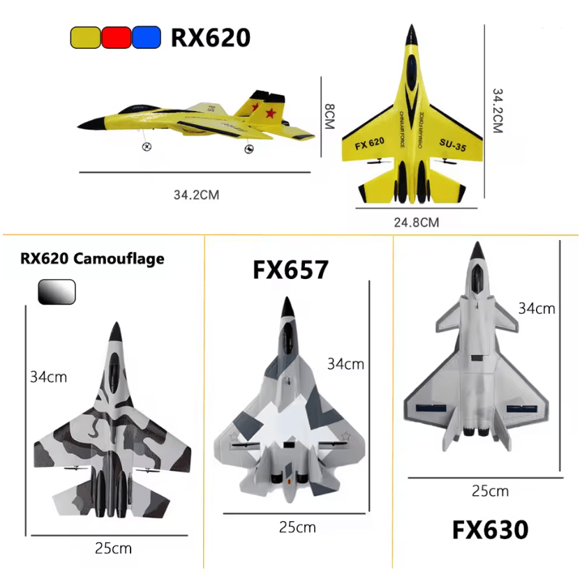 SkyGlide RC SU 35 Foam Fighter Plane