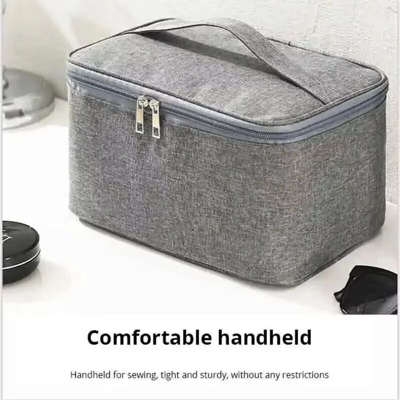 Men's Large Capacity Double Layer Toiletry Bag with Oxford Cloth