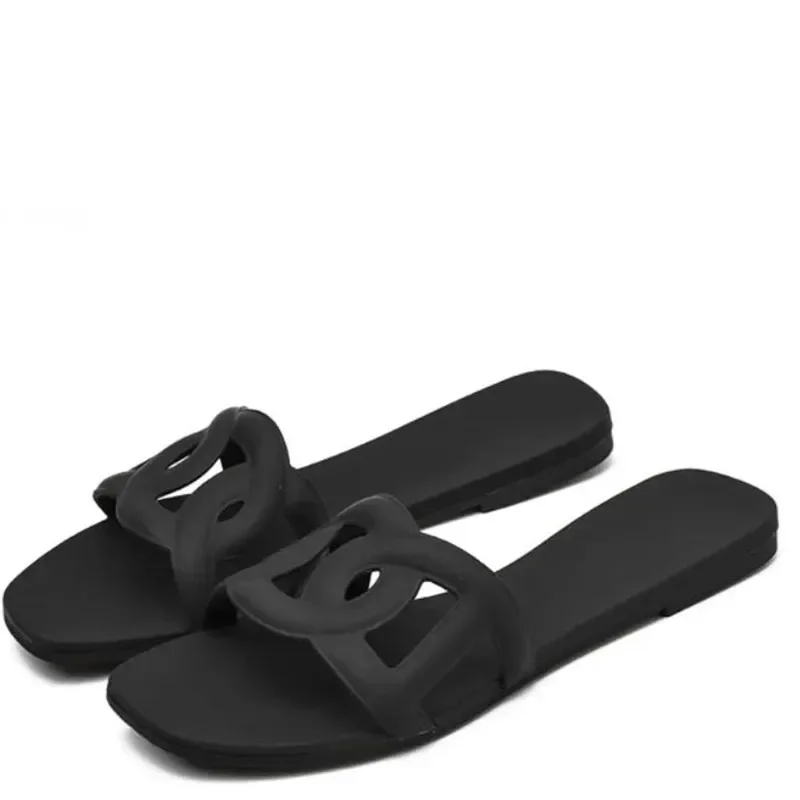 Women Simple Outdoor Indoor Slides, Comfortable Beach Footwear with Adjustable Straps for Cool & Sexy Style