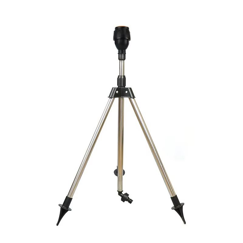 360° Automatic Rotating Garden Sprinkler with Adjustable Tripod – Stainless Steel Lawn & Irrigation Tool