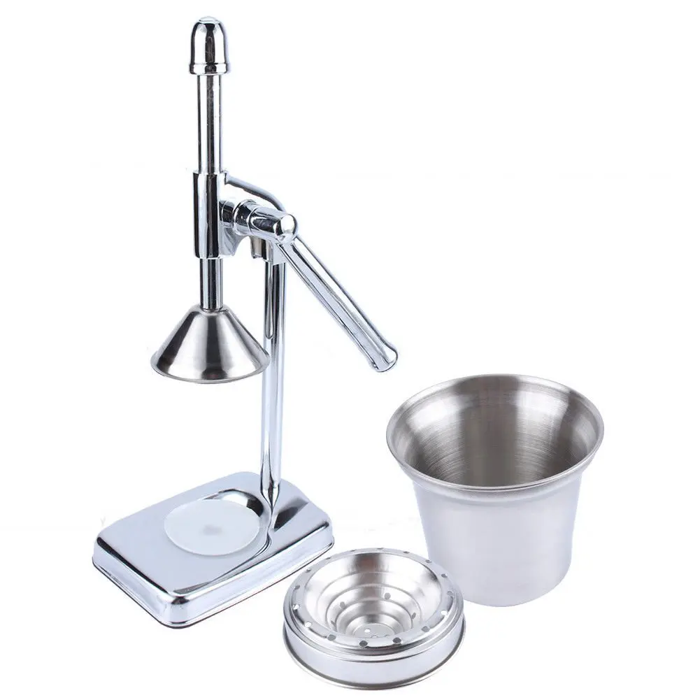 Stainless Steel Manual Juicer, Handheld Citrus Press for Fruit Vegetable Juice, Orange Juice Squeezer, Home Kitchen Tool