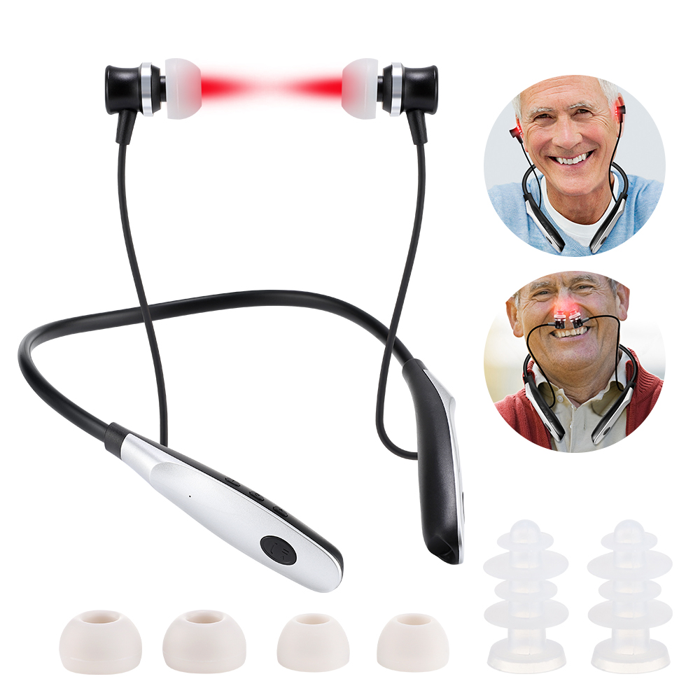 Rechargeable Neck-hanging Laser Ear Irradiator, Portable Nasal and Ear Canal Laser Irradiator for Tinnitus Treatment