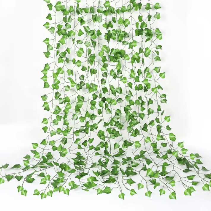 Lush Artificial Ivy Garland – Realistic Hanging Green Vine Decor