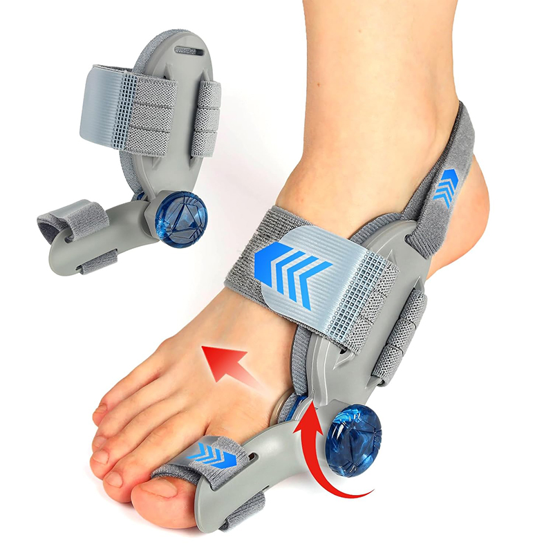 Adjustable Bunion Corrector Rotatable Toe Separator Hallux Valgus Straightener Brace for Men and Women