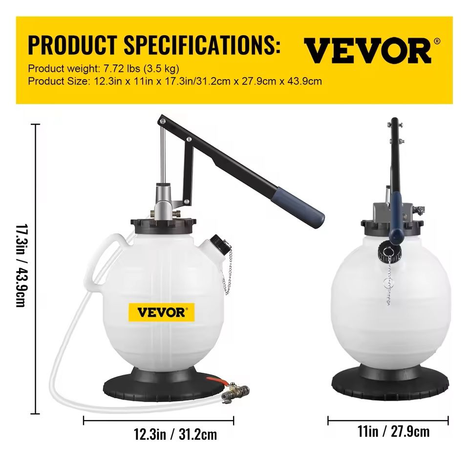 Transmission Fluid Pump Kit with Control Valve and 15 Adapter Set