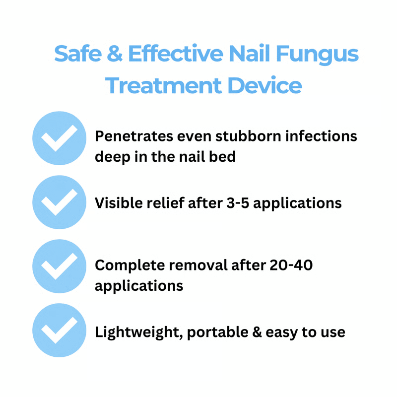 Nail Fungus Laser Therapy Device, Safe, Painless At-Home Nail Care