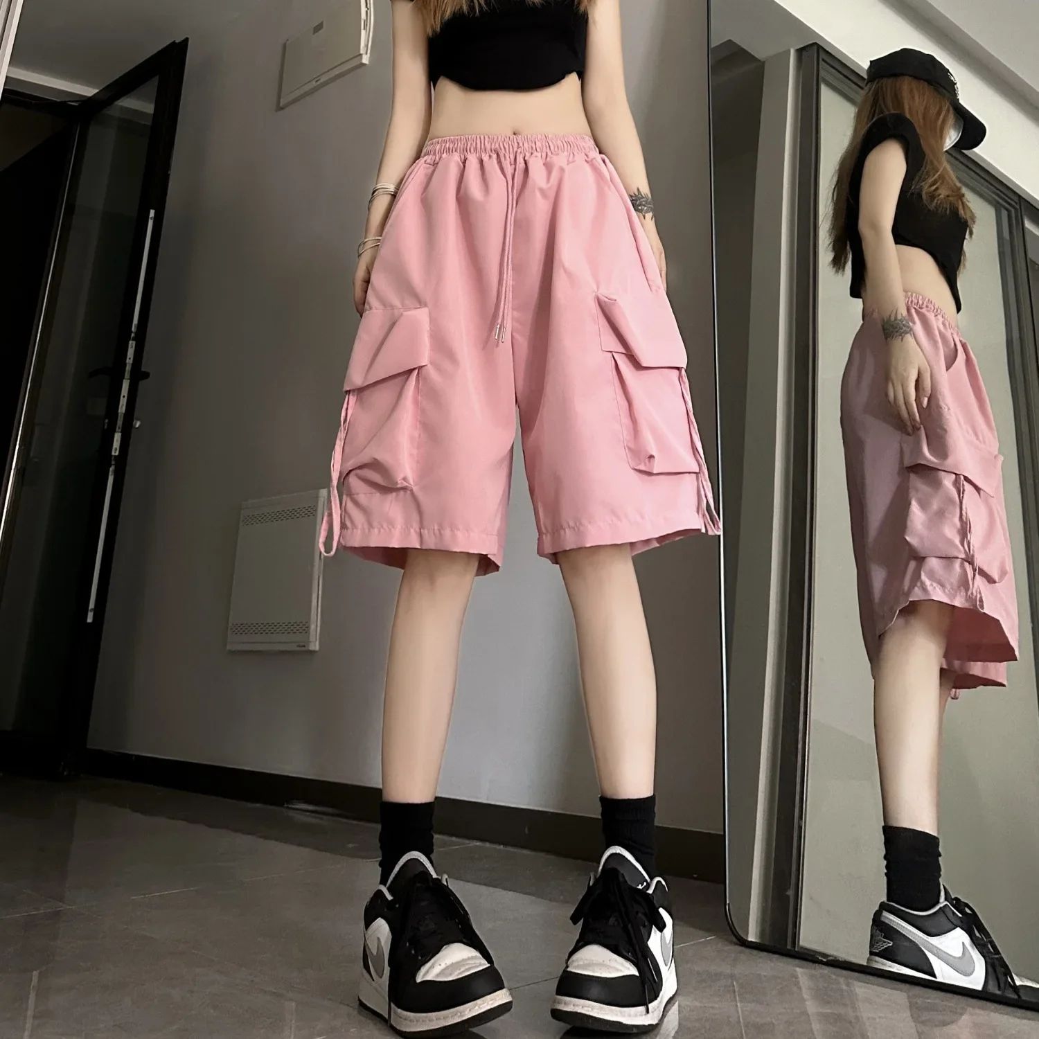 Women Quick Dry Wide Leg Summer Sports Shorts