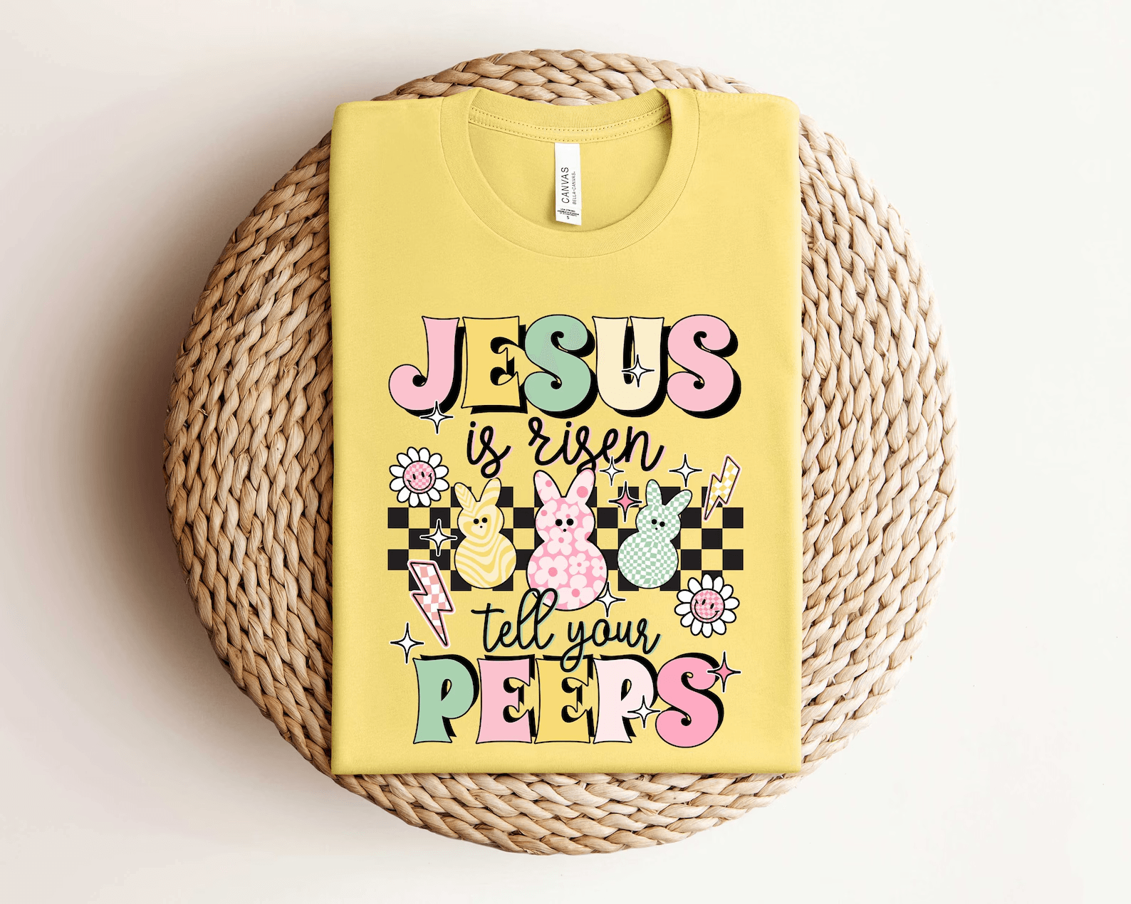 Jesus Is Risen Kids Easter Christian T Shirt